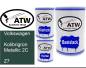 Preview: Volkswagen, Kolibrigrün Metallic 2C, Z7: 500ml Lackdose + 500ml Klarlack + 250ml Härter - Set, von ATW Autoteile West.